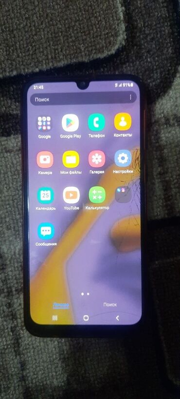 ош тилифон: Samsung Galaxy M21, Колдонулган, 64 ГБ, түсү - Кара, 2 SIM