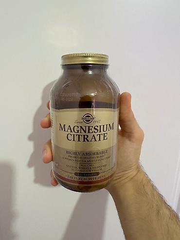 magnezium: Solgar Magnesium Citrate 120 Tablet (Amerika vitamin) - Maqnezyum — 3
