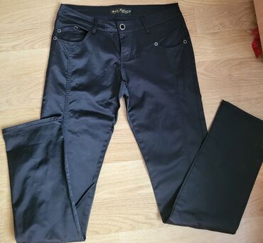 pantalone saten braon: L (EU 40), Normalan struk, Zvoncare