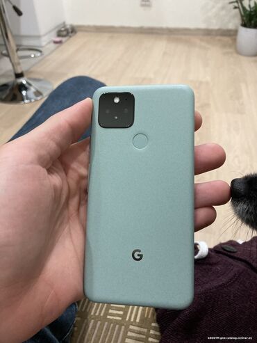 Google: Google Pixel 5, Б/у, 128 ГБ, цвет - Зеленый, 1 SIM