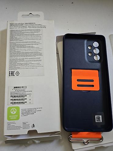 чехол samsung s: Samsung Galaxy A73 üçün orijinal kabro – Silicone Cover with Strap — 3