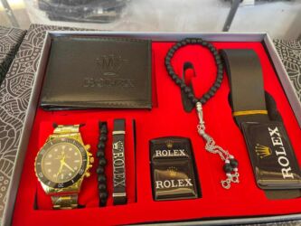 Setovi nakita: Rolex, Set: Ogrlica, Materijal: Koža — 16