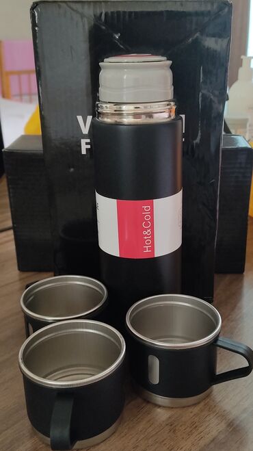 Yemək üçün termos: Rəng - Qara, Termos, Metal, 0,5 bucket volume l
