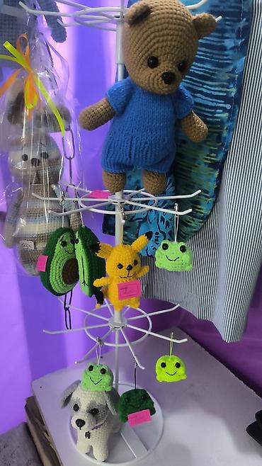 kipling monkey: Вязаные брелоки‑амигуруми Манаса 7/1 - Ручная работа крючком из — 1