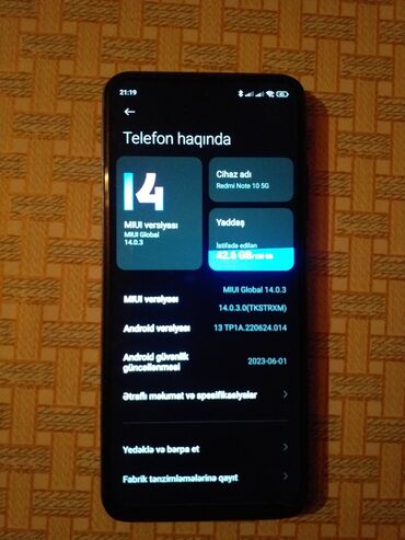 redmi 9c qiymet: Xiaomi Redmi Note 10, 128 GB, 
 Barmaq izi, İki sim kartlı