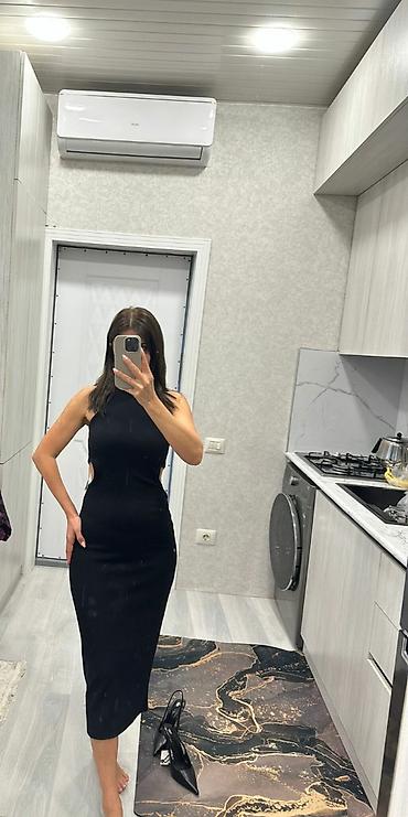 qadın donları: . stradivarius inditex. inditex markasi.qadın paltarı – qara, bədənə — 3