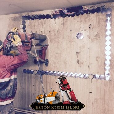 Beton işləri: Beton kəsmə beton deşmə xidməti Karot - HILTI DD 200 / 350 ilə 25 ° — 13