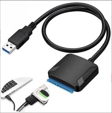 Другие аксессуары для компьютеров и ноутбуков: Адаптер SATA III на USB 3.0 с дополнительным питанием - поможет легко — 8