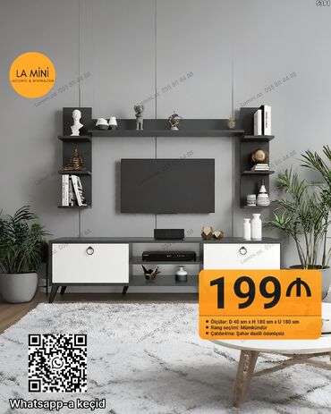 столы трансформер: Düz TV altlığı, Polkalı