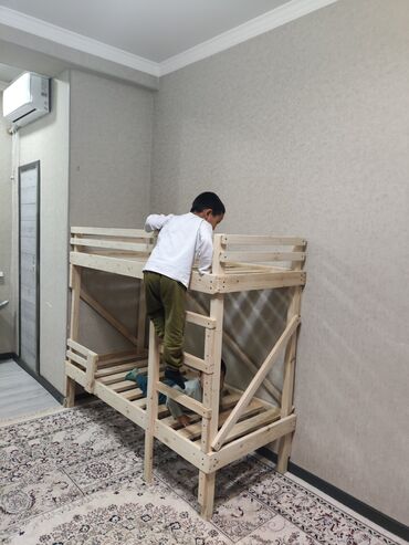 Односпальные кровати: Кровать.Новые из Российской сосны кровать жаны карагайдан жасайбыз — 4