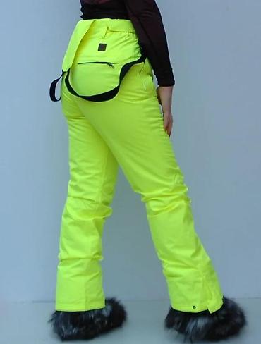 Ski pantalone: Ženske skijaške pantalone u jarko neon žutoj boji, dizajnirane za — 6