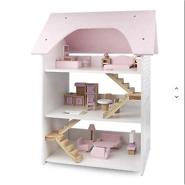 patike 95: 🏡✨ DRVENA KUĆICA ZA LUTKE – VILA SA NAMEŠTAJEM 💖👧 🎀 Poklon koji će — 2