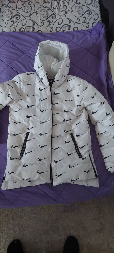 kožne jakne bershka: Jacket Nike, XL (EU 42), color - White