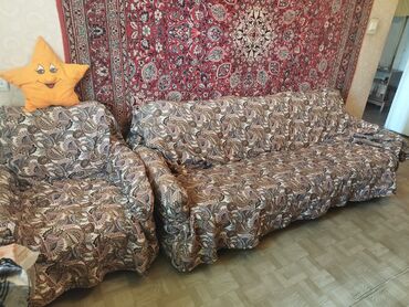Б/у, Классический диван, 2 кресла
