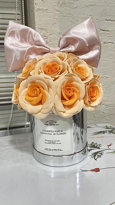 Цветы и букеты: Букет из 21 розочки Букет из мыло Букет роз Каждый лепесток сделан — 6