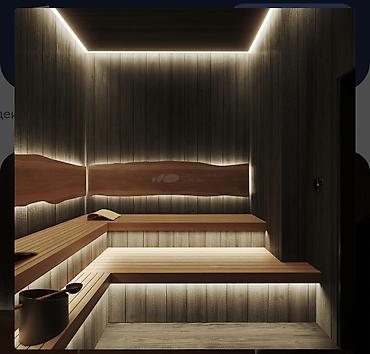 Бассейны: Интерьер черной бани может сочетать в себе современные и традиционные — 10