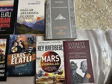 Художественная литература: Kitab dəsti – müxtəlif janrlarda 12 adda Məzmun: - Elxan Elatlı — 4