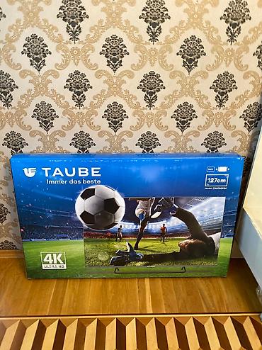 taube soyuducu: 128 sm genis ekran,4 K UHD son model Almaniya brendi Taube Smart tv,4 — 1