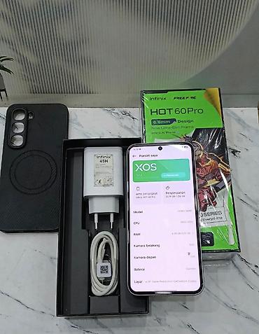 optimal electronics epilyator: Infinix Hot 60 Pro, 256 GB, rəng - Boz, Sensor, Simsiz şarj, Face ID — 2