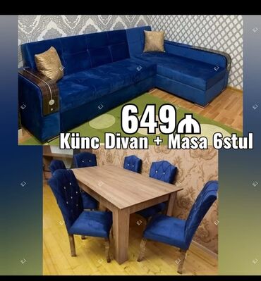 Masa və oturacaq dəstləri: Qonaq otağı üçün, Yeni, Açılmayan, Dördbucaq masa, 6 stul -da lalafo.az — 23 Masa və oturacaq dəstləri: Qonaq otağı üçün, Yeni, Açılmayan, Dördbucaq masa, 6 stul — 23