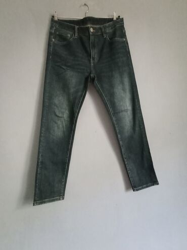 cins pencekler kisi ucun: Kişi cins şalvarı – klassik 5 ciblə - Material: denim (cins), orta