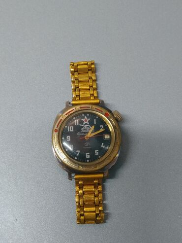 советские командирские часы: Наручные часы "Командирские Танк" водонепроницаемый✅ 17-камней✅