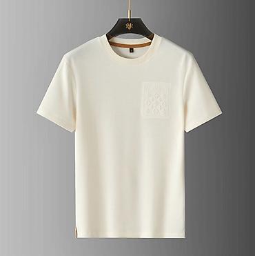 тич флис: ‼️‼️Футболка мужская, цвет молочный (айвори) Только - 3XL — 5