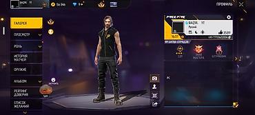 Free Fire oyun hesabı - Platforma: Free Fire - Nika: BAQ1R_YT -