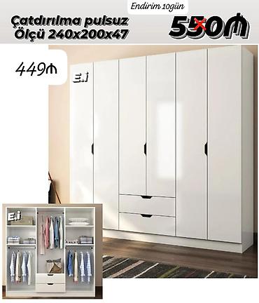 dolab ucuz: *6 Qapılı Dolab- 449AZN💥* ✨Tutacaq qulp ilə ✔️Rəng seçimi var *✔️ — 1