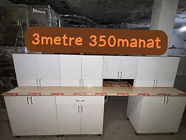 Mətbəx mebeli dəsti - Ümumi uzunluq: 303sm -Matiryal laminat