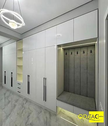 Dəhliz dolabları: Yeni, 4 qapılı, Güzgülü, Rəngli, Açılan, Düz dolab — 17