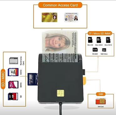 считыватель паспортов: Смарт кардридер для чтения ID паспортов, ID smart card. Для — 1
