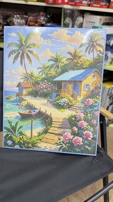 Другие предметы коллекционирования: Картины по номерам/алмазная мозаика на холсте (на подрамнике), наборы — 9