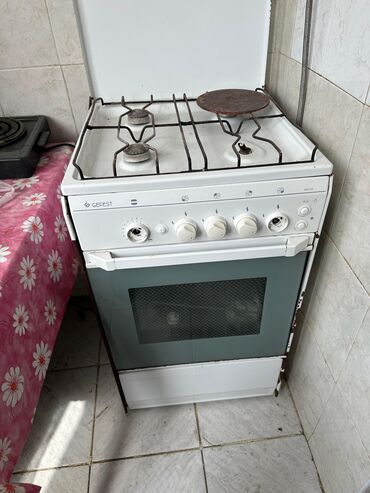 Plitələr və bişirmə panelləri: Plitə Qazlı, Ayrıca dayanan, 4 gözlü