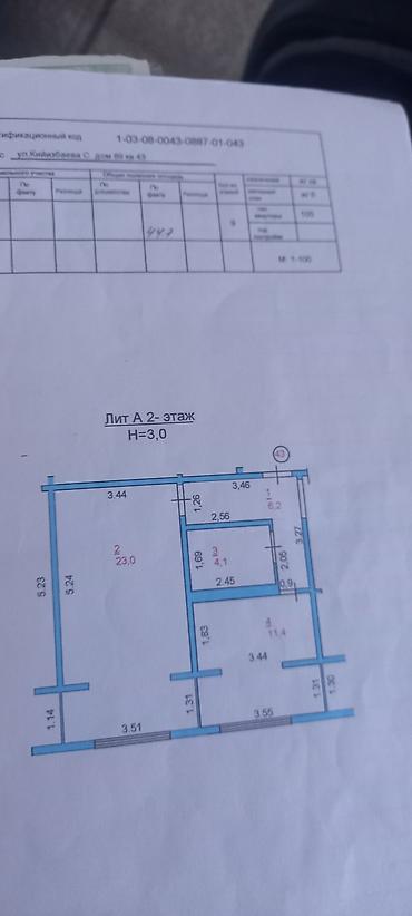 Продажа квартир: 1 комната, 45 м², 2 этаж, Косметический ремонт — 1