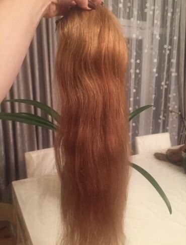 saçların satışı: Qarişiq sac coxu insan saci, cox az sintetka qarisigi var, 65 sm