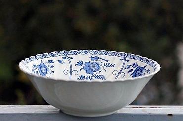 Činije: Indies Blue Johnson Brothers Ironstone Floral Swirl Englan. Old — 5