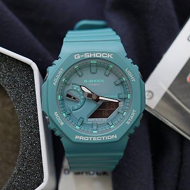 g shock az: Casio G‑SHOCK GA‑2100 seriyası qol saatları - Korpus: səkkizguşəli — 7