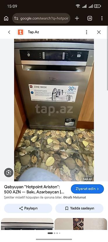 iphone 8 barter var: Qabyuyan maşın – Hotpoint Ariston - Paslanmayan polad (inox) gövdə — 1