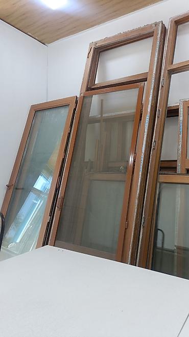 palid parket: PVC ağac rəngində pəncərə və qapı profilləri – şüşə və çərçivələrlə — 4