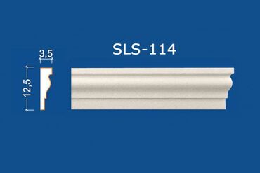 Ostali građevinski materiali: FASADNE STIROPOR LAJSNE SLS-114 (12,5 cm x 3,5 cm) - 706din/m