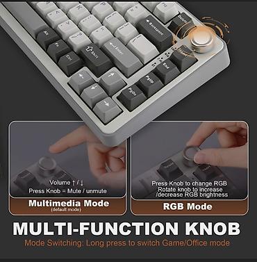 logitech superlight: Клавиатура, Yunzii, Механическая, Bluetooth, Проводное подключение, Размер: 75% — 5