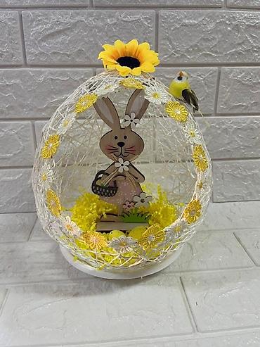 Praznična dekoracija: Uskršnje dekorativne aranžmane – ručni rad - Unikatne sferične — 8