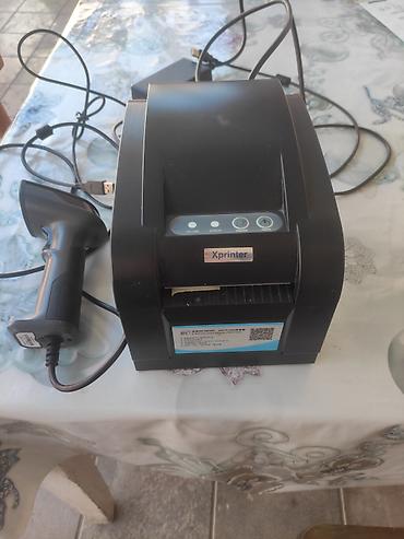 Торговые принтеры и сканеры: Xprinter termal qaimə/çek printeri və barkod oxuyucu seti — 1
