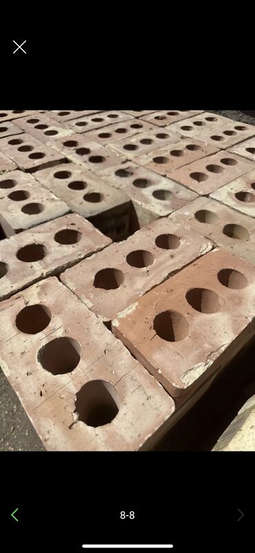 Строительный кирпич: Пустотелый, дырчатый, Жженый кирпич, Полублок, 250×120×88 — 8