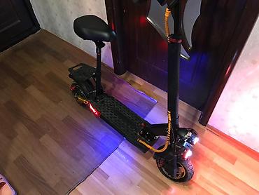 Электротранспорт: Elektrik skuter – oturacaqlı, güclü işıqlandırma və amortizasiya ilə — 4