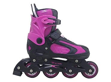 Roler XS (29–32) crno‑rozi, PVC, ABEC‑5, PU točkići Šifra proizvoda