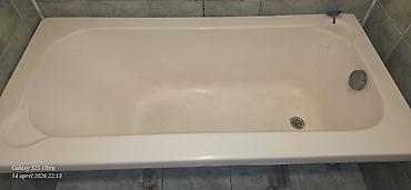 hamam aksessuarları: Akrilik vanna - Ölçü: standart düzbucaqlı forma (təxmini 140 × 70 sm) — 1