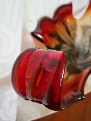 Ostali kućni dekor: Murano velika cinija,rucni rad 60,70te. Velika,retka cinija — 19