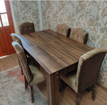 baki mebel fabriki: Для гостиной, Новый, Нераскладной, Прямоугольный стол, 6 стульев, Азербайджан
